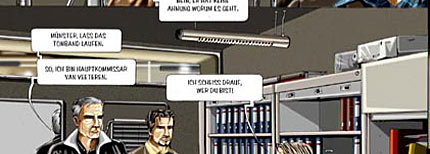 Auszug aus dem Comic (Doppelseite)